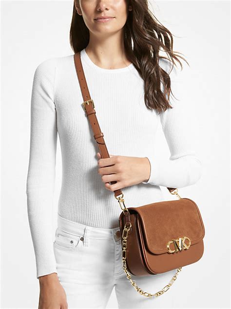 michael michael kors parker medium studded suede shoulder bag|parker medium suede shoulder bag.